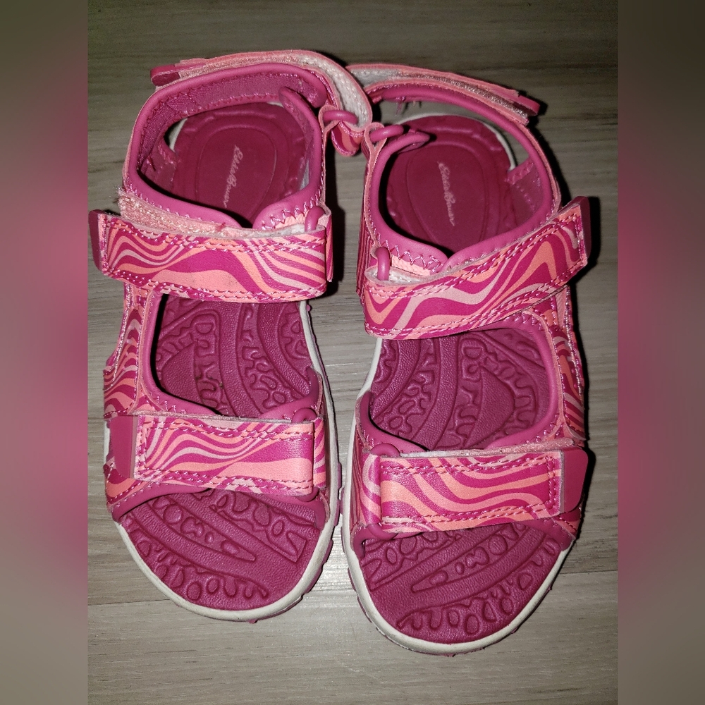 Kids Pink Sandals Eddie Bauer Size 1 Adjustable Straps  Accepting Most Offers